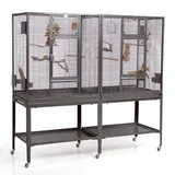 Montana Vogelkäfig Madeira Double 165 x 56 x 158 cm dunkelgrau