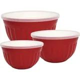GREENGATE Alice mit Deckel red Set3 - rot