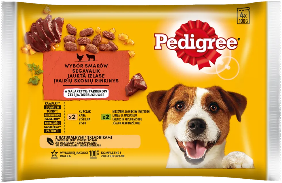 Pedigree Vitalschutz Lamm und Huhn in Götterspeise 4x100g (Rabatt für Stammkunden 3%)