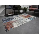 -luxor- living Luxor living Teppich Polino blau-Koralle 80x150 cm