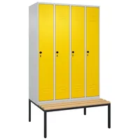 C+P Garderobenschrank ""Classic Plus"", Abteilbreite 30 cm, mit Sitzbank,