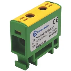 Hauptleitungsklemme Anschlussklemme ETB 35/1 Al/Cu Universalklemme elektroinstallation 2 Löcher Elektro Becov