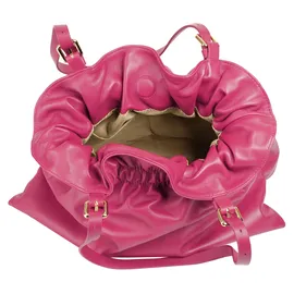 Samantha look Shopper Leder Pink