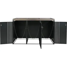 MCW Mülltonnenverkleidung O67 125 x 84 cm anthrazit