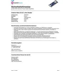 Arduino Nano 33 IoT Nano