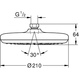 Grohe Tempesta 210 Kopfbrause (26408000)
