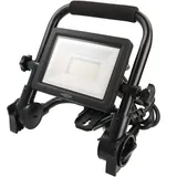 LED-Baustrahler FL20W-AC mit bis zu 2200 Lumen, tragbarer Arbeitsscheinwerfer, Kabellänge 1,8 Meter, 360° verstellbar