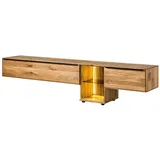MASSIVMOEBEL24.DE Wien Lowboard 240 cm x 55 cm x 43 cm Beige Holz, Massivholz