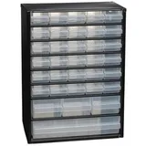 RAACO Kleinteilemagazin B306xT150xH420mm Stahlbl.34 Schubl.Poypropylen