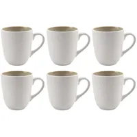 Home4You Kaffeetasse 0,3 l Beige 6 St.