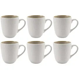 Home4You Kaffeetasse 0,3 l Beige 6 St.