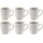 Home4You Kaffeetasse 0,3 l Beige 6 St.