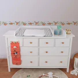 A.S. Création Chill & Relax Bordüre 16 cm 5 m Braun/Grün/Orange 403751
