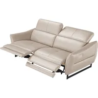 Egoitaliano 2,5-Sitzer »Dafne, elegantes Designsofa mit hohem Sitzkomfort«, mit und ohne elektrischer Relaxfunktion, Kopfteile manuell verstellbar weiß