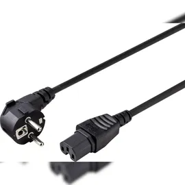 Sygonix SY-5043444 Heißgeräte Netzkabel Schwarz 2.00m