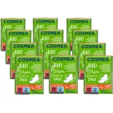 Cosmea Bio Ultra-Binden, Super mit Flügel ohne Duft, Vorteilspack (12 x 12 Stück). Hygiene-Einlagen aus Bio-Baumwolle. Damen-Hygiene im Einklang mit der Natur