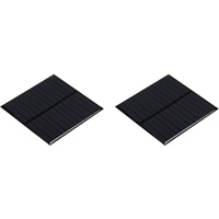 sourcing map 2Stk. Sonnenkollektor Mini Solarpanel Zelle für DIY Projekte mit elektrischer Energie 6V 150mA 0,75W 80mm x 80mm