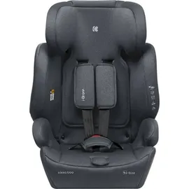 KIKKABOO Kindersitz I-Bronn i-Size (76-150cm) Isofix, Top Tether, Kissen, Gurt grau