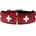 Halsband rot/schwarz 37 cm