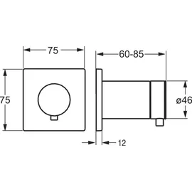 Hansa Fertigmontageset UP-Mehrwege-Umstellung, chrom