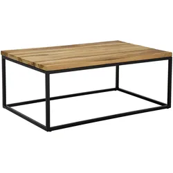 Couchtisch Teakholz hellbraun rechteckig 60 x 100 cm PROVO II