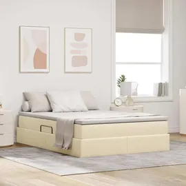 vidaXL Aufbewahrungsbett 140 x 200 cm Weiss