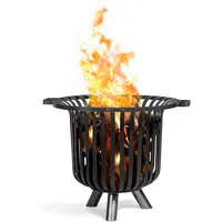 Cook King Feuerkorb Verona 60 cm x 60 cm x 52 cm Schwarz