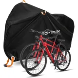 luxuskollektion Fahrradabdeckung 2 Fahrräder 210D Oxford-Gewebe wasserdicht 210 x 110 rot