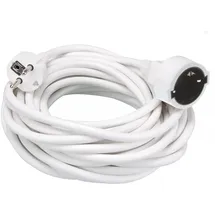 Perel Verlängerungskabel - 10 m - WEIß - 3G1.5 - schutzkontakt (deutsches system)