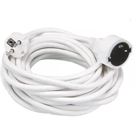 Perel Verlängerungskabel - 10 m - WEIß - 3G1.5 - schutzkontakt (deutsches system)