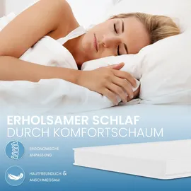 eloneo Komfortschaum Matratzen Topper 80 x 200 x 8 cm