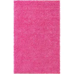 Hochflor-Teppich "Shaggy Shag Lagerräumung", pink, B:152cm H:38mm L:244cm, Polypropylen (PP), MYFLAIR MÖBEL & ACCESSOIRES, Teppiche, gewebt, Uni Farben, ideal im Wohnzimmer & Schlafzimmer