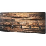 Haku-Möbel HAKU Möbel Wandgarderobe 18888 Motiv Holz 5 Haken 60,0 x 25,0 cm