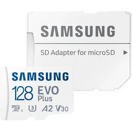 Samsung EVO Plus 2024 R160 microSDXC 128GB Kit, UHS-I U3, A2, Class 10 (MB-MC128SA/EU)