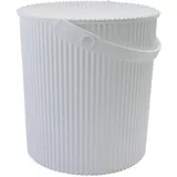 Hachiman Aufbewahrungseimer 33,5 x 31,0 x 33,5 cm 1-tlg. weiß