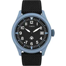 Timex Herren Analog Quarz Uhr Traprock mit Textilarmband