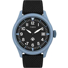 Timex Herren Analog Quarz Uhr Traprock mit Textilarmband