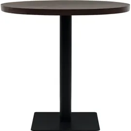 vidaXL Bistrotisch Ø 80 cm dunkel esche