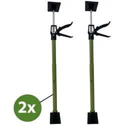 2x Montagestütze kurz 57 - 117 cm Klicksystem Türspanner Teleskopstütze Einha...