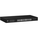 LevelOne GEP Rackmount Gigabit Smart Switch, 26x RJ-45, 2x SFP, 375W PoE++ (GEP-2841 / 52090403101)