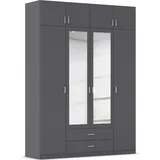 Rauch Wäscheschrank GAMMA 181 x 248 x 54 cm Grau