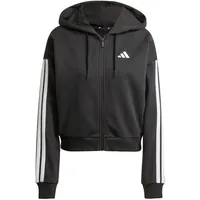 adidas Essentials 3-Streifen French Terry Kapuzenjacke Black / White 2XS