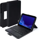 b2bworkplace Verde Tablet-Tastatur mit Hülle, Passend für Marke Tablet Samsung Galaxy Tab Active