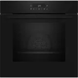 NEFF N 30 B2CCJ7HK0 Einbaubackofen, 59,5 cm breit, 71 L, Pyrolyse, mit Teleskopauszug, mit Stoppfunktion, CircoTherm, 10 Automatikprogramme, schwarz