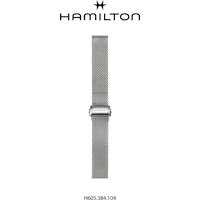 Hamilton Metall Edelstahlarmband 20mm Milanaise" H695.384.104" - silber