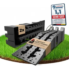 GENTOR WERKTHOR Auffahrrampen [2er Set] - für PKW bis 5t - Hochbelastbare Rampe Auto Wohnmobil,