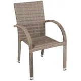 Gravidus Gartenstuhl Stapelstuhl 57 x 64 x 90 cm khaki 2 St.