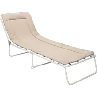 BEST Freizeitmöbel BEST Chiemsee – 3-Bein-Liege - beige,