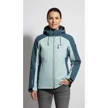 KILLTEC Winterjacke KILLTEC "KSW 256 WMN SKI JCKT", Damen, Gr. 36, hell eisblau, Obermaterial: 100% Polyester. Futter: 100% Polyester, Jacken Winterjacke, mit abnehmbarer Kapuze, wasserdicht, atmungsaktiv, winddicht