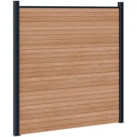 vidaXL Zaunlatte 11 pcs Aluminium Braun